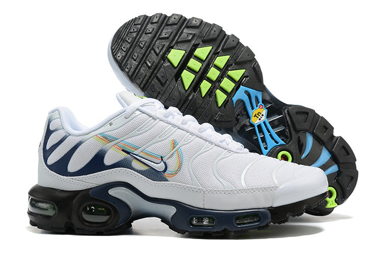 Admirez les Baskets Nike Air Max Plus TN Homme Anaglyph Swooshes, un symbole incontournable de la culture urbaine depuis 1998. 