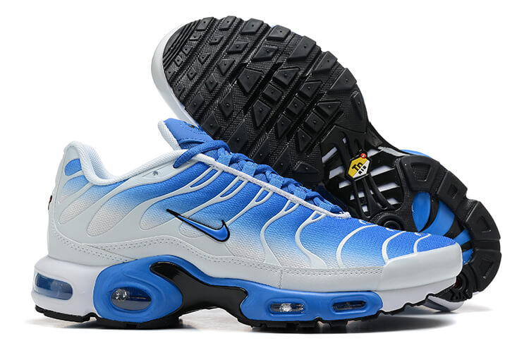Découvrez les Baskets Nike Air Max Plus TN Homme Blue White, une véritable icône de confort et de style. Faites sensation cet été !